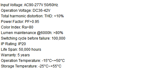 CE Rohs high quality T5 T6 Tube 5 years warranty