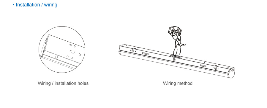 125LM/W AC100-277V IP20 Oval linear light IP20 Indoor using