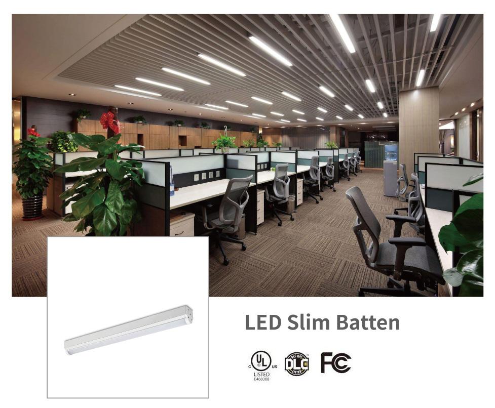 Best Quality AC100-277V UL Popular 120cm Slim Batten 1-10v Dimmable PIR sensor Tri-color Multiple Function IP20 5 years warranty 50000 hours life span 