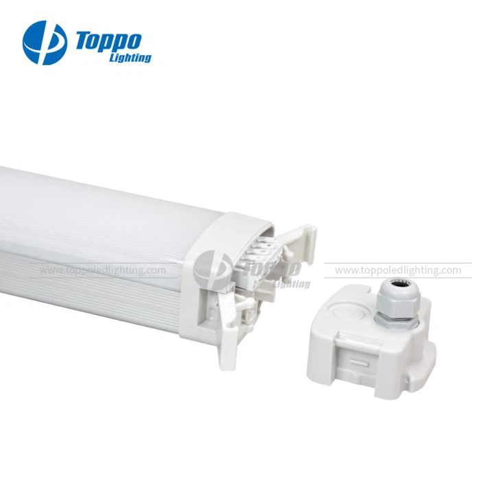 Toppo IP65 Εργαλείο Ελεύθερο Tri-proof Φως 100lm / w 125lm / w Ra 80 1-10v Dimming